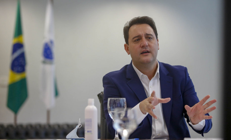 04.10.2021 - Governador Carlos Massa Ratinho Junior, vice-governador Darci Piana e o chefe Casa Civil Guto Silva, participam da Abertura Semana da Inovação
Foto Gilson Abreu/AEN