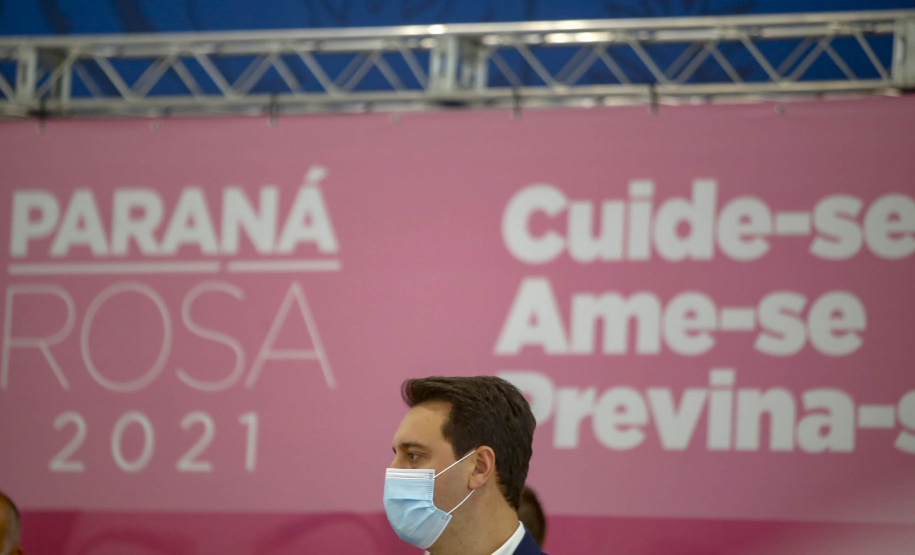 04.10.2021 - Governador Carlos Massa Ratinho Junior, participa do lançamento do Parana Rosa 2021.
Foto Gilson Abreu/AEN