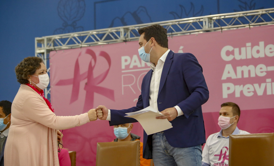 04.10.2021 - Governador Carlos Massa Ratinho Junior, participa do lançamento do Parana Rosa 2021.
Foto Gilson Abreu/AEN