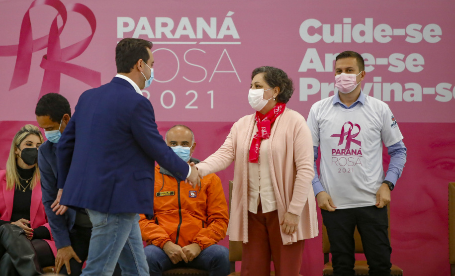 04.10.2021 - Governador Carlos Massa Ratinho Junior, participa do lançamento do Parana Rosa 2021.
Foto Gilson Abreu/AEN