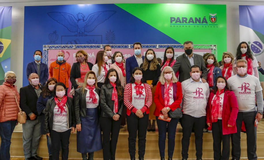 04.10.2021 - Governador Carlos Massa Ratinho Junior, participa do lançamento do Parana Rosa 2021.
Foto Gilson Abreu/AEN