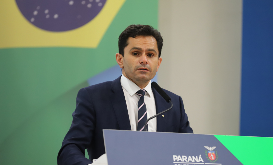 O governador Carlos Massa Ratinho Junior sanciona nesta segunda-feira (4) a lei que institui o homeschooling. Na foto, o deputado Marcio Pacheco    - 04/10/2021 - Foto: Geraldo Bubniak/AEN