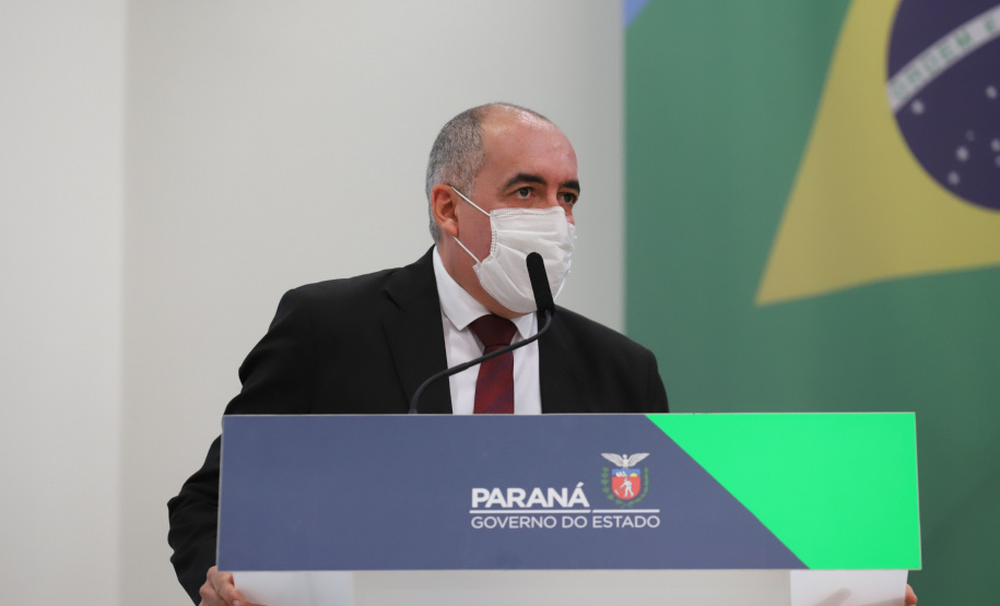 O governador Carlos Massa Ratinho Junior sanciona nesta segunda-feira (4) a lei que institui o homeschooling. Na foto, Rick Dias, presidente da ANED - Associação Nacional de Educação Domiciliar   - 04/10/2021 - Foto: Geraldo Bubniak/AEN