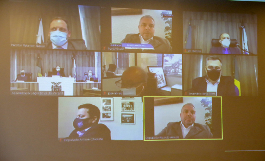 Secretário da Saúde,  Beto Preto, apresenta relatório com números da pandemia, durante audiência na Assembleia Legislativa  -  Curitiba, 05/10/2021  -  Foto Gilson Abreu/AEN