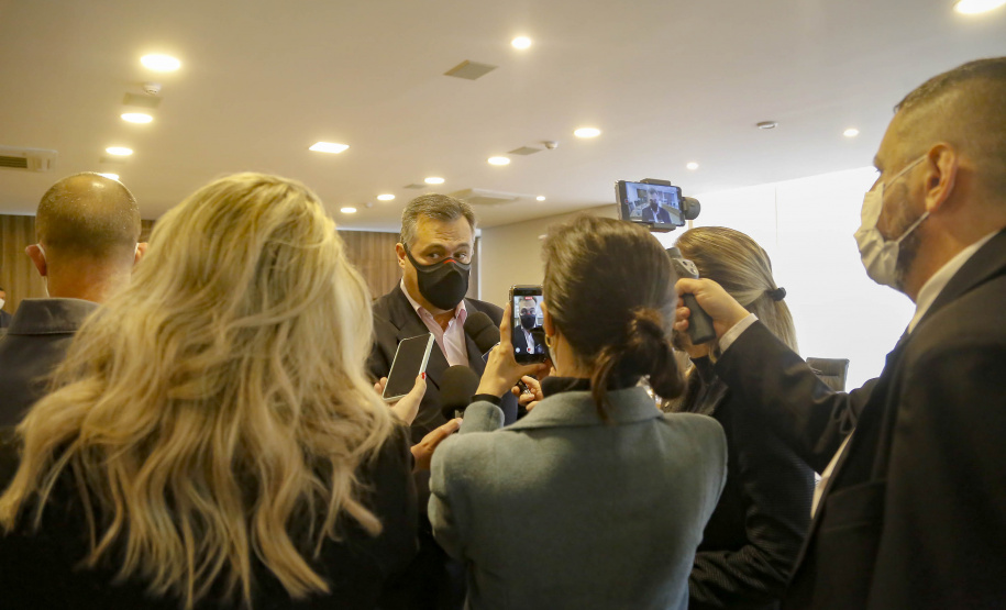 Secretário da Saúde,  Beto Preto, apresenta relatório com números da pandemia, durante audiência na Assembleia Legislativa  -  Curitiba, 05/10/2021  -  Foto Gilson Abreu/AEN