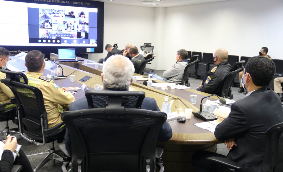 Secretários de estado da segurança pública reúnem-se para avaliação da operação Fronteiras e Divisas Integradas I   -  Curitiba, 06/10/2021  -  Foto: SESP-PR