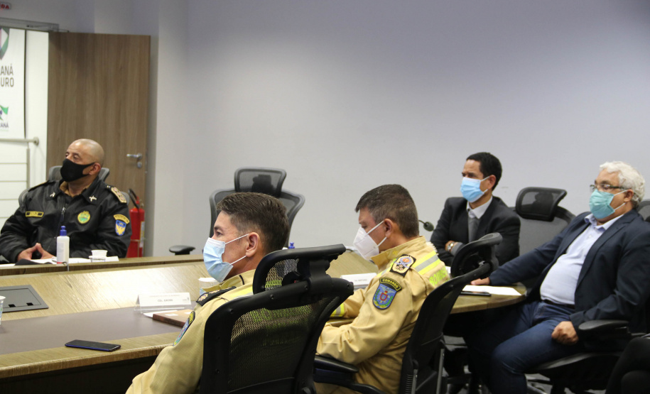 Secretários de estado da segurança pública reúnem-se para avaliação da operação Fronteiras e Divisas Integradas I   -  Curitiba, 06/10/2021  -  Foto: SESP-PR