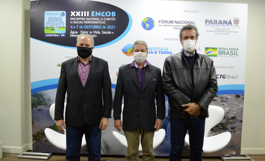 A troca de experiências do XXIII Encontro Nacional de Comitês de BaciasHidrográficas (Encob) se encerra nessa quarta-feira (6), sendo o dia deamanhã (7) reservado somente para Assembleia dos Comitês. -  Curitiba, 06/10/2021  -  Foto: SEDEST