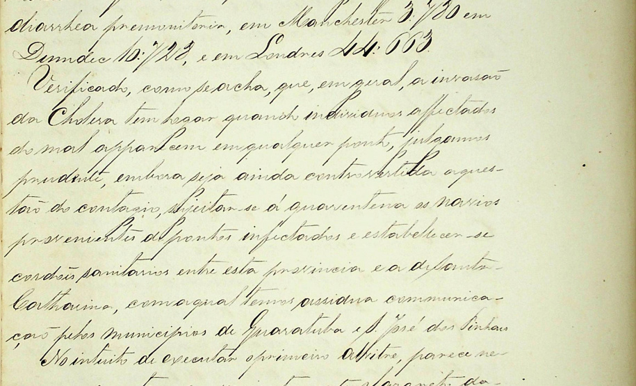 Arquivo Público do Estado cria projeto para divulgação de acervo. Na foto, documento da Ilha das Cobras. Foto: Arquivo Público