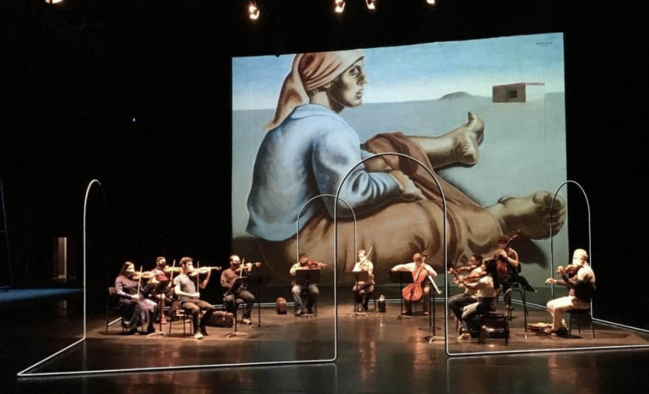 Orquestra Sinfônica do Paraná apresenta série de concertos virtuais em parceria com Instituto Portinari. O programa Clássicos Regionais é uma iniciativa do Instituto de Apoio à Orquestra Sinfônica do Paraná - Curitiba, 07/10/2021 - Foto: Teatro Guaíra