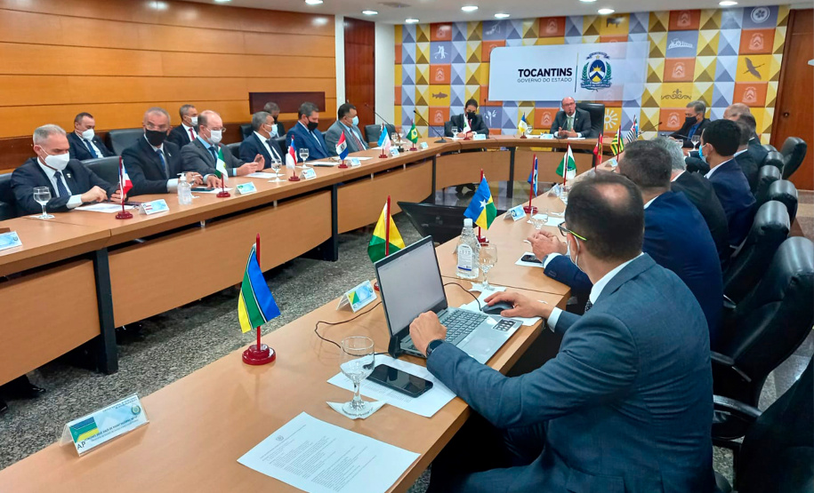O secretário da Segurança Pública do Paraná, Romulo Marinho Soares, participou nos dias 6 e 7 de outubro da 78ª Reunião Ordinária do Colégio Nacional dos Secretários de Segurança Pública (Consesp), em Palmas (TO). - Palmas, (TO), 07/10/2021  -  Foto: SESP-PR