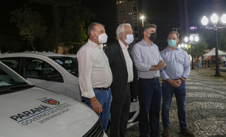 O governador em exercício Darci Piana anunciou nesta quinta-feira (07) novos investimentos para Francisco Beltrão, no Sudoeste do Paraná. As ações do Governo do Estado contemplam equipamentos para a saúde, a pavimentação de 51 vias urbanas e o lançamento do edital de licitação para a construção de uma Delegacia Cidadã na cidade. -  Francisco Beltrão, 07/10/2021  -  Foto: Gilson Abreu/AEN