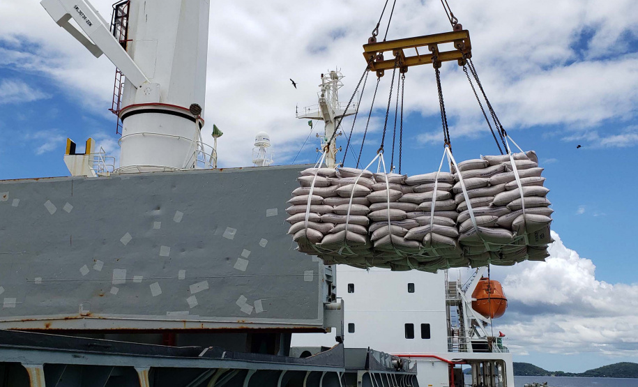 Portos do Paraná fecham setembro com um volume de 44,5 milhões de cargas movimentadas no ano.Foto: Cesar Teixeira/Portos do Paraná