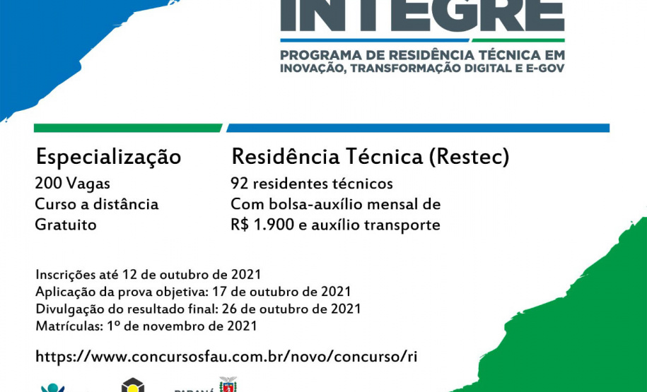 As inscrições para o Programa de Residência Técnica em Inovação, Transformação Digital e E-Gov (Integre) estão abertas até terça-feira (12).  -  Curitiba, 08/10/2021  -  Foto: SETI