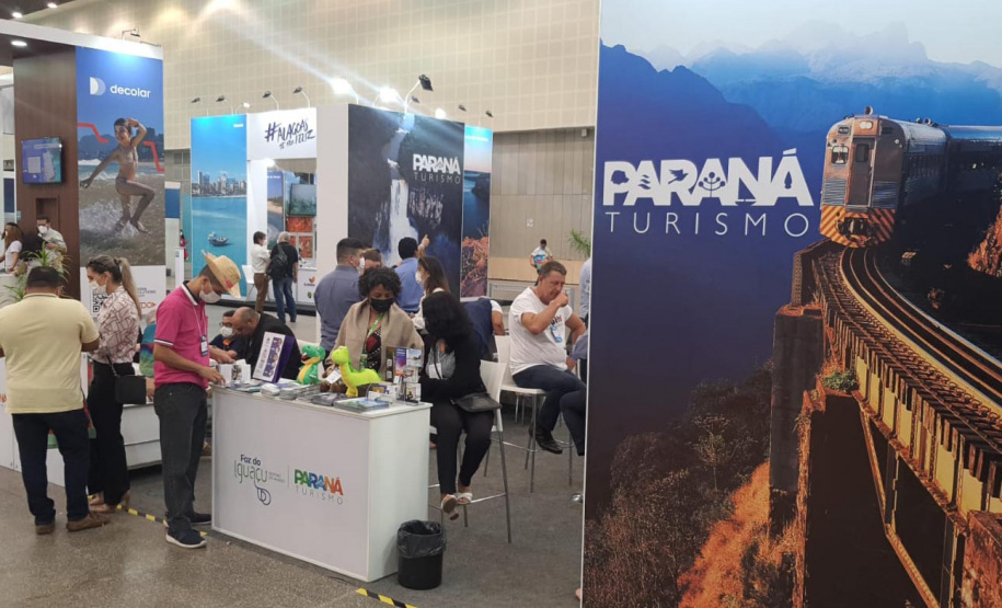 A Paraná Turismo, autarquia ligada a Secretaria Estadual do Desenvolvimento Sustentável e Turismo (Sedest), participou, nesta semana, da 48ª ABAV Expo & Collab. A feira terminou nesta sexta-feira e aconteceu no Centro de Eventos de Fortaleza (CE). Foto: Paraná Turismo