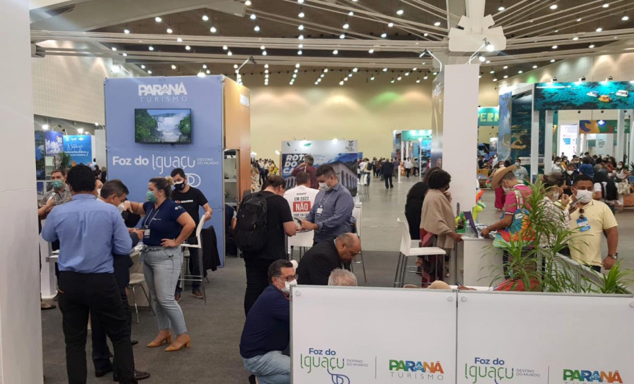 A Paraná Turismo, autarquia ligada a Secretaria Estadual do Desenvolvimento Sustentável e Turismo (Sedest), participou, nesta semana, da 48ª ABAV Expo & Collab. A feira terminou nesta sexta-feira e aconteceu no Centro de Eventos de Fortaleza (CE). Foto: Paraná Turismo