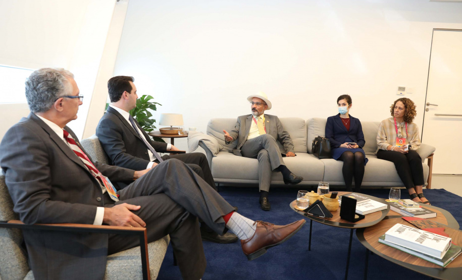 Governador lança semana do Paraná no Pavilhão Brasil da Expo Dubai 2020. Foto: Governo do Paraná