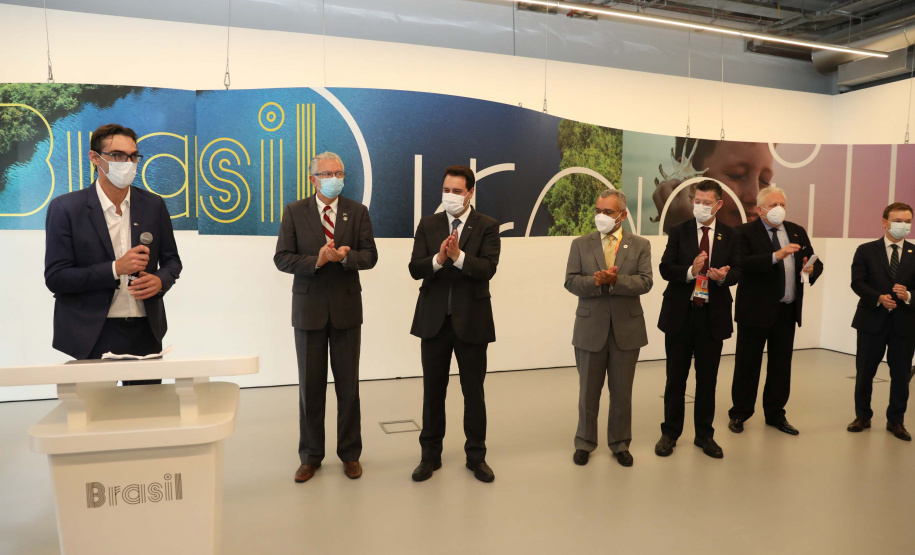 Governador lança semana do Paraná no Pavilhão Brasil da Expo Dubai 2020. Foto: Governo do Paraná