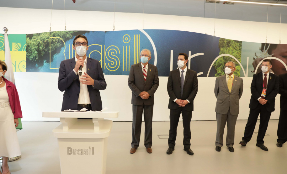 Governador lança semana do Paraná no Pavilhão Brasil da Expo Dubai 2020. Foto: Governo do Paraná