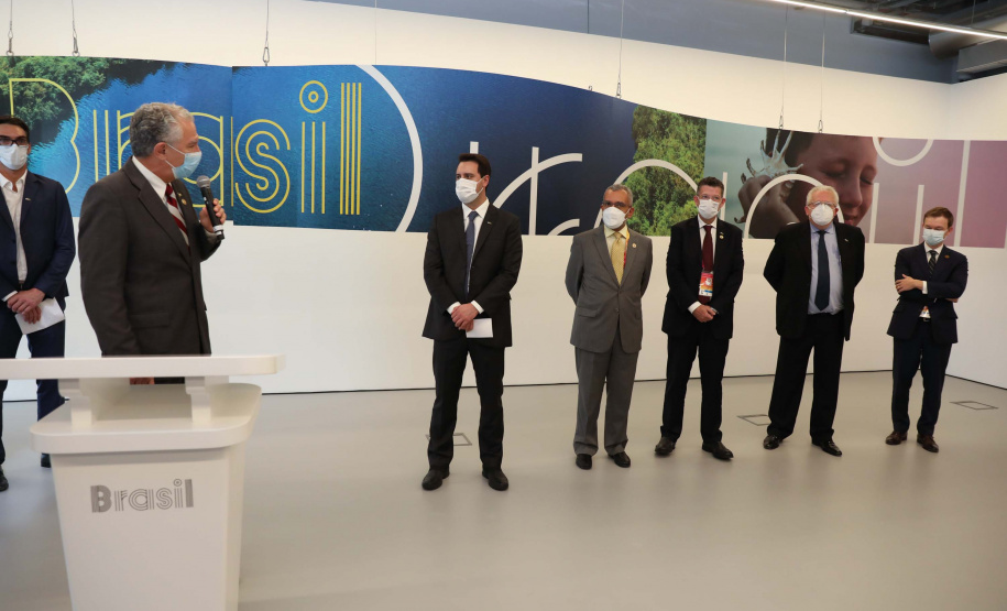 Governador lança semana do Paraná no Pavilhão Brasil da Expo Dubai 2020. Foto: Governo do Paraná