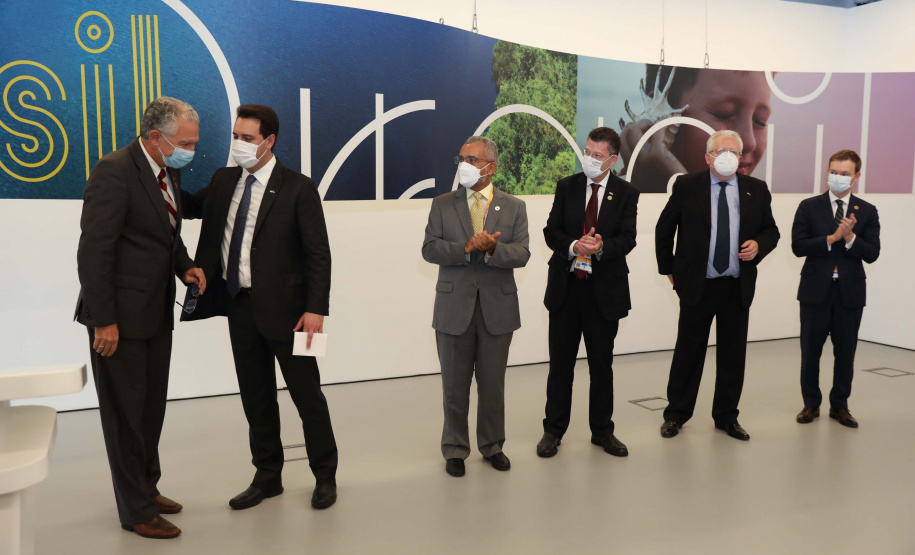 Governador lança semana do Paraná no Pavilhão Brasil da Expo Dubai 2020. Foto: Governo do Paraná