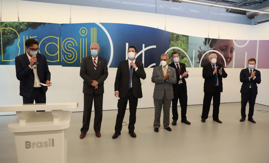 Governador lança semana do Paraná no Pavilhão Brasil da Expo Dubai 2020. Foto: Governo do Paraná