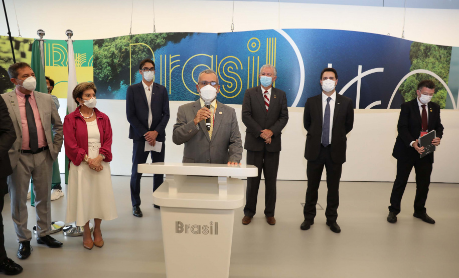 Governador lança semana do Paraná no Pavilhão Brasil da Expo Dubai 2020. Foto: Governo do Paraná