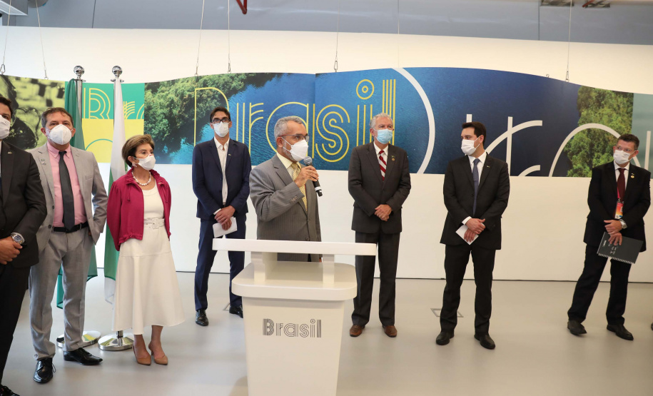 Governador lança semana do Paraná no Pavilhão Brasil da Expo Dubai 2020. Foto: Governo do Paraná