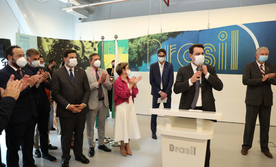 Governador lança semana do Paraná no Pavilhão Brasil da Expo Dubai 2020. Foto: Governo do Paraná