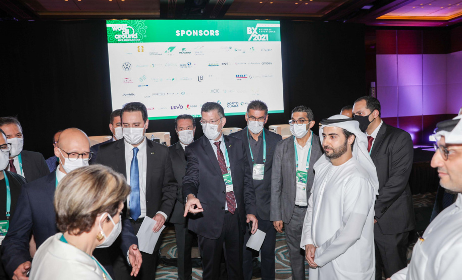 Governador e empresários paranaenses se reúnem com investidores em Dubai. Foto: Governo do Paraná