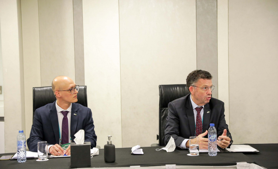 Governador e empresários paranaenses se reúnem com investidores em Dubai. Foto: Governo do Paraná