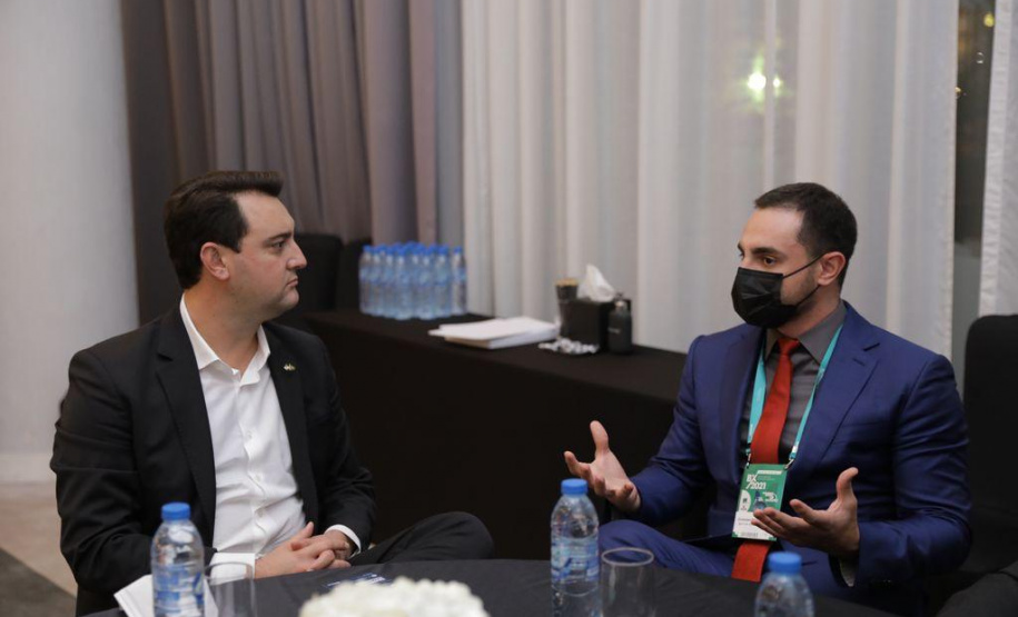 Projetos das empresas de wellness, TI e infraestrutura fecham o Paraná BX, em Dubai Foto: Governo do Paraná