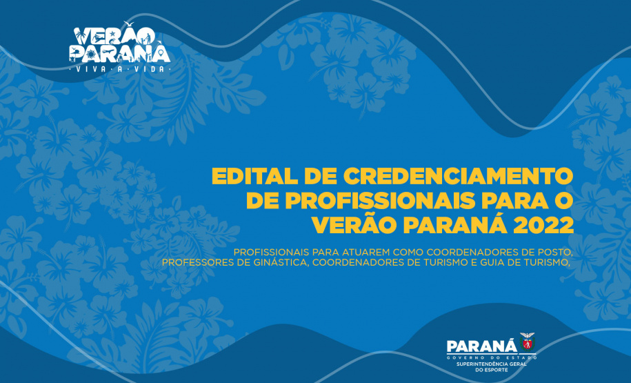 A Superintendência Geral do Esporte abre nesta quarta-feira (13), por meio do Chamamento Público 03/2021, o credenciamento de pessoas físicas para desempenhar atividades junto ao Projeto Verão Paraná.  -  Curitiba, 13/10/2021 -  Foto: Paraná Esporte