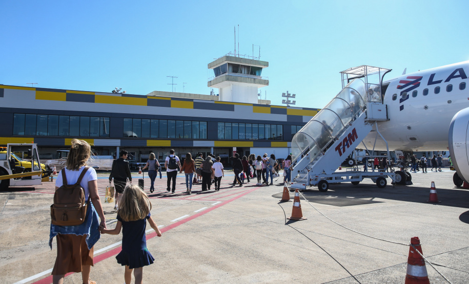 Aeroporto Internacional de Foz do Iguaçu - Cataratas. 22/02/2020 - Foto: Geraldo Bubniak/AEN
