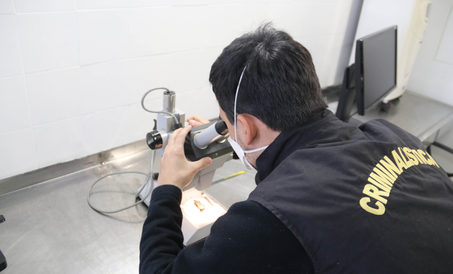 A Seção de Crimes Ambientais, vinculada ao Instituto de Criminalística da Polícia Científica do Paraná, desde a sua criação, em dezembro de 2019, tem atuado com peritos criminais, especialistas na área, com intuito de comprovar a prática de condutas criminosas contra a fauna, a flora e à natureza no geral. - Curitiba, 14/10/2021 - Foto: SESP-PR