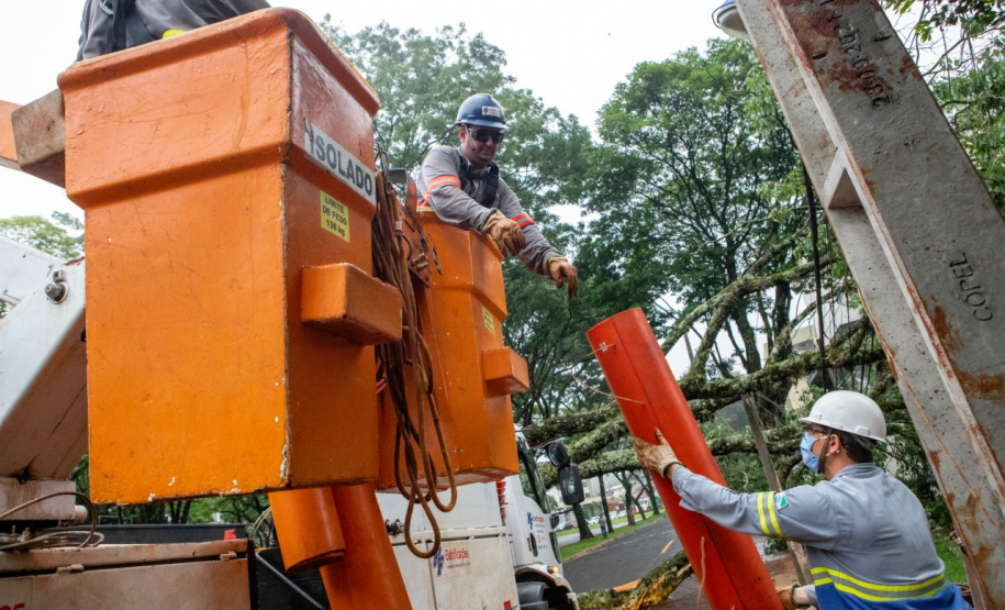 Copel enfrenta segundo pior evento climático já registrado; Foto: Copel