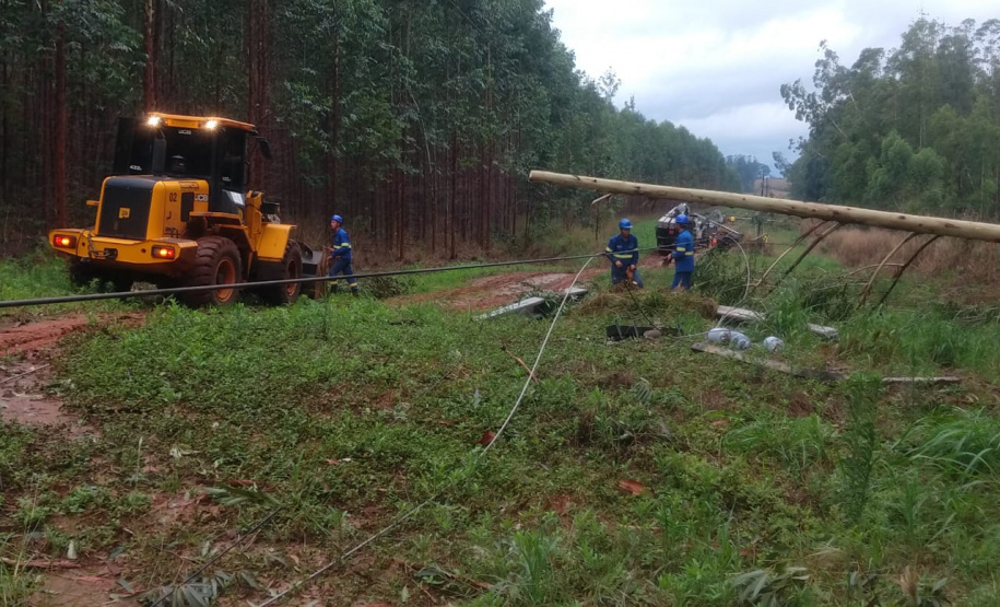 Copel enfrenta segundo pior evento climático já registrado; Foto: Copel