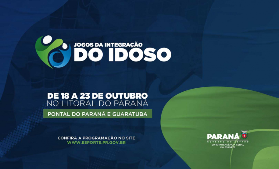 Jogos da Integração do Idoso reunirão cerca de 1200 participantes em Guaratuba e Pontal