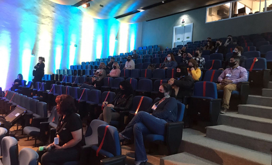 A Fomento Paraná deu início a uma rodada de seis Encontros Regionais de Agentes de Crédito ao longo do mês de outubro, em parceria com o Sebrae/PR. Os eventos são presenciais, seguindo os protocolos sanitários, e foram possibilitados a partir do avanço da vacinação da população paranaense contra a covid-19. - Curitiba, 15/10/2021 - Foto: Fomento Paraná