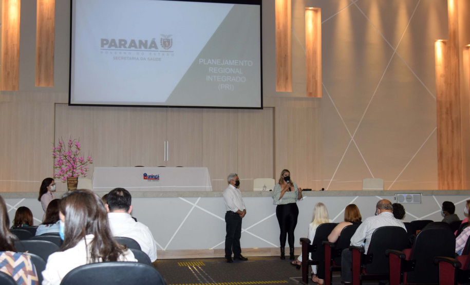 A Secretaria de Estado da Saúde (Sesa) iniciou a segunda etapa do Planejamento Regional Integrado (PRI) nesta segunda-feira (18), em encontro presencial realizado no município de Maringá, com as Regionais de Saúde da abrangência da Macrorregião Noroeste.Foto: Américo Antonio/SESA