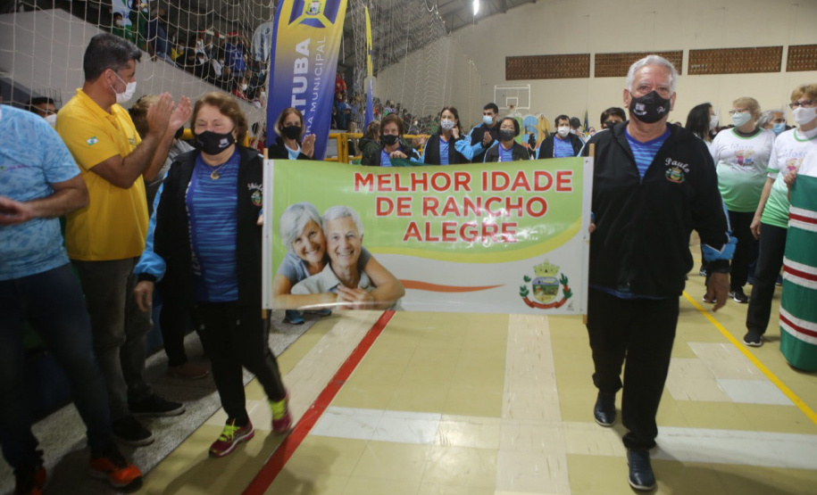 Cerimônia de abertura da 15ª edição dos Jogos de Integração do Idoso (JIIDOS). -  Guaratuba, 18/10/2021 - Foto: Clóvis Santos/ Esporte Paraná