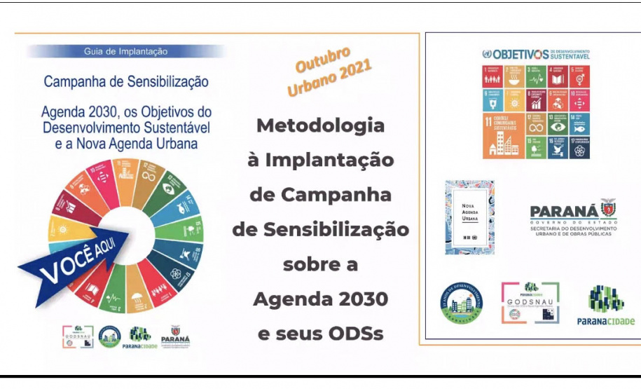 Reunião virtual no Paranacidade para ampliar sensibilização aos ODSs -  Curitiba, 19/10/2021 - Foto: Paranacidade/Sedu