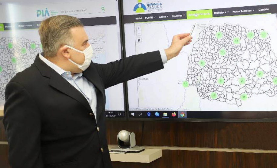 Secretaria Estadual de Justiça disponibiliza acesso online a rede de atendimento e proteção às crianças e adolescentes - Na foto, o secretário de Justiça, Família e Trabalho, Ney Leprevost - Curitiba, 20/10/2021 - Foto: SEJUF