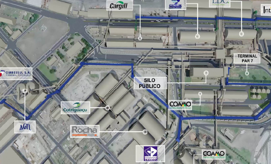 Projeto do moegão do Corredor de Exportação do Porto de Paranaguá - Paranaguá, 20/10/2021 - Foto: Rodrigo Felix Leal/SEIL