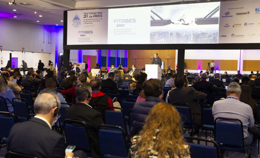 Sanepar apresenta soluções de inovação em Congresso. Foto:Andre Thiago Chaves Aguiar/Sanepar