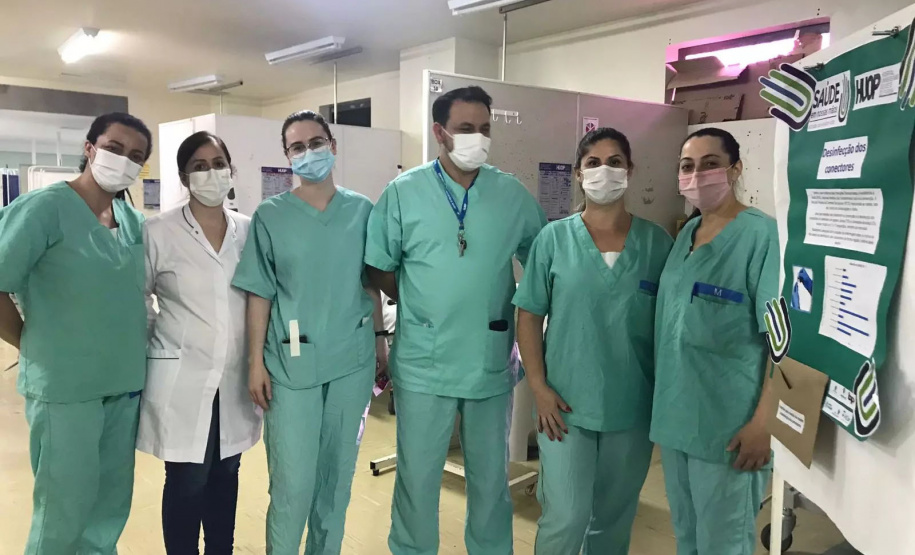 O Hospital Universitário do Oeste do Paraná (Huop) foi selecionado pelo Ministério da Saúde para participar do projeto “Saúde em Nossas Mãos”. O objetivo é estudar medidas que auxiliem na prevenção de infecções, e assim, melhorar a segurança do paciente. - Cascavel, 21/10/2021 - Foto: HUOP