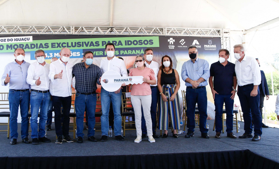 Governador Carlos Massa Ratinho Junior inaugura nesta sexta-feira (22) o Condomínio do Idoso de Foz do Iguaçu. Foto: Jonathan Campos/AEN
