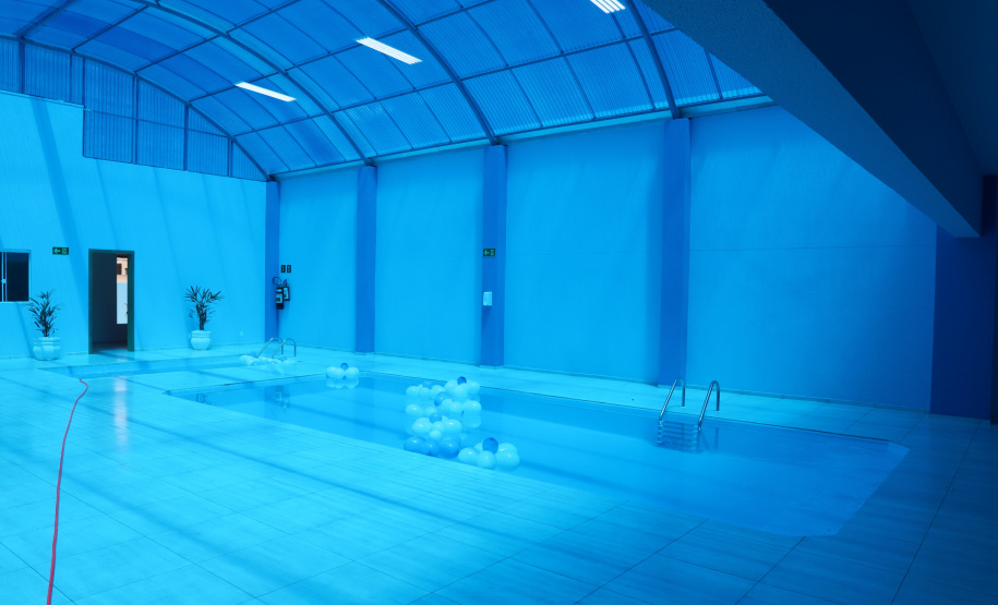 O governador Carlos Massa Ratinho Junior inaugura nesta sexta-feira (22) a piscina térmica para idosos no município de Santa Tereza do Oeste.  Foto: Ari Dias/AEN