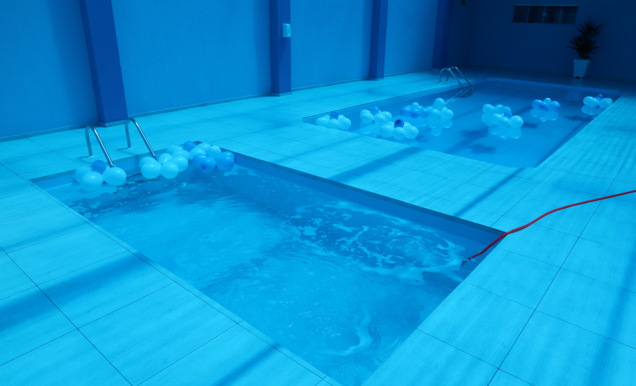 O governador Carlos Massa Ratinho Junior inaugura nesta sexta-feira (22) a piscina térmica para idosos no município de Santa Tereza do Oeste.  Foto: Ari Dias/AEN