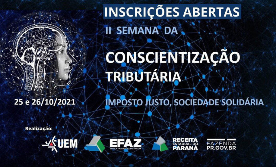 Inscrições para a II Semana da Conscientização Tributária seguem até o dia 24 de outubro
Arte: SEFA